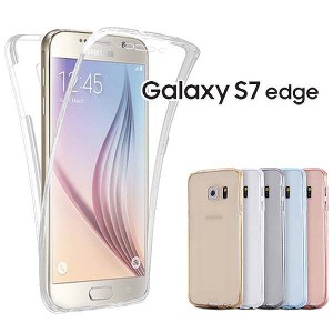 [予約販売][GalaxyS7edge/GalaxyS6edge)][全面保護前面と背面カバー]360度保護TPU