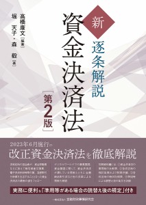 新・逐条解説資金決済法/高橋康文/堀天子/森毅