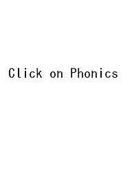 Click on Phonics