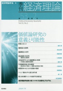 季刊経済理論　第５３巻第２号（２０１６年７月）/経済理論学会