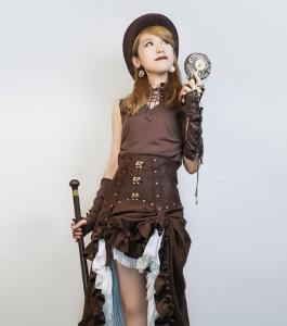 スチームパンク トップス Tシャツ レザー切り替え レースアップ ブラウン ノースリーブ 春夏 ロリータファッションの通販はau Wowma ワウマ Luxury ラグジュアリー 商品ロットナンバー