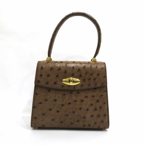 中古 ルイヴィトン ハンドバッグ マルゼルブ ミニ SPオーダ ABランク オーストリッチ ダチョウ ターンロック LOUISVUITTON【西神店】