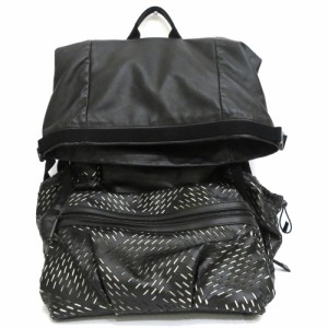 中古 ボッテガヴェネタ BOTTEGAVENETA 580351 VBOY1 ABランク リュックサック バックパック レザー ブラック メンズ【西神店】