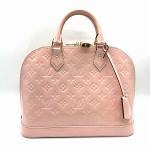 ルイヴィトン アルマPM ローズバレリーヌ モノグラム ヴェルニ M50412 LOUIS VUITTON ピンク エナメル ABランク 中古 六甲道