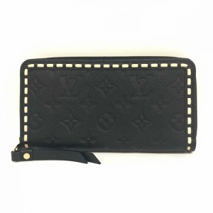 ルイヴィトン モノグラムアンプラント ジッピーウォレット 長財布 ステッチ M64805 LOUIS VUITTON Aランク 中古 六甲道店