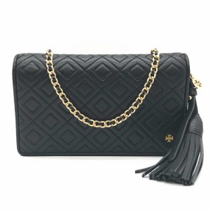 トリーバーチ チェーンショルダーウォレット レザー ブラック TORY BURCH Aランク 中古 六甲道店