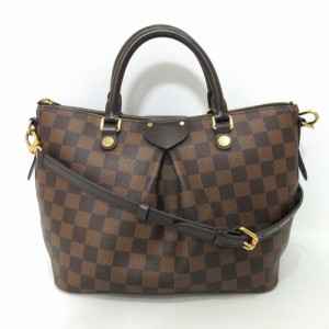 ルイヴィトン バッグ シエナPM エベヌ ブラウン 茶 ハンドバッグ ショルダー 2way 斜め掛け ダミエ N41545 LOUISVUITTON