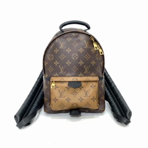 ルイヴィトン バッグ パームスプリングス バックパックPM ブラウン ABランク モノグラムリバース PVC×レザー M43116 LOUISVUITTON