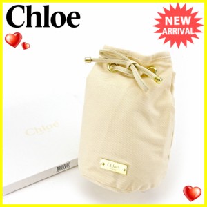 クロエ ポーチ 巾着 化粧ポーチ コスメポーチ アイボリー Chloe 中古 T15574の通販はau PAY マーケット - ブランドデポ