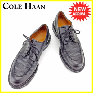 ラスト1点 コールハーン シューズ 靴 ♯10M レースアップ ブラック レザーCole Haan レディース 良品 オシャレ 【コールハーン】 T4319 