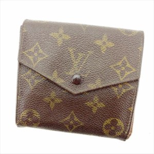 ルイ ヴィトン LOUIS VUITTON Wホック 財布 小物 財布 サイフ 廃盤レア レディース メンズ モノグラム 【中古】 T8329