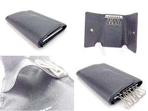 アルドワーズ メンズ ミュルティクレ6 タイガレザー キーケース 6連キーケース Louis Vuitton タイガ E1143 . ヴィトン ルイ 【中古】 (ブラック)