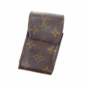 ルイヴィトン シガレットケース タバコケース エテュイシガレット M63024 モノグラム ブラウン Louis Vuitton 中古