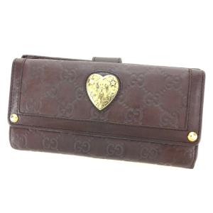 GUCCI グッチ Wホック長財布 二つ折り GG柄 ハートプレート グッチ(GUCCI)|長財布 ハートプレート|HARDOFFオフモール
