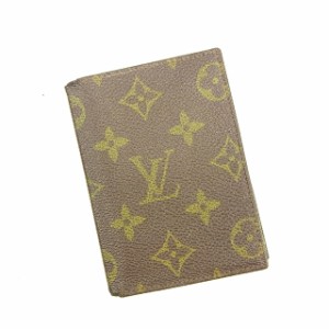 ルイヴィトン 定期入れ ケース パスケース 旧ポルト2カルトヴェルティカル モノグラム PVC×レザ-M60533 Louis Vuitton レディース 1点物