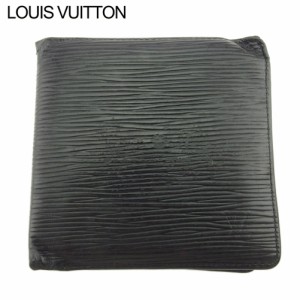 ルイ ヴィトン 二つ折り 財布 ミニ財布 レディース メンズ ポルトビエカルトクレディモネ M63542 エピ LOUIS VUITTON 中古