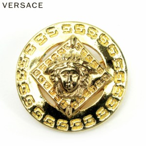 ジャンニ ヴェルサーチ ブローチ アクセサリー メデューサ ゴールド GIANNI VERSACE レディース 1点物 人気 良品 秋 迅速