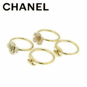 シャネル 指輪 リング アクセサリー ♯約12.5号 4連 ココマーク カメリア CHANEL 中古の通販はau PAY マーケット