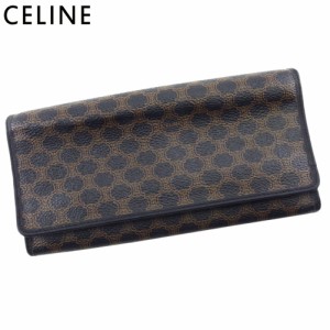 セリーヌ 長財布 ファスナー付き 財布 レディース メンズ マカダム CELINE 中古の通販はau PAY マーケット - ブランドデポ