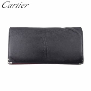 カルティエ 長財布 ファスナー付き 財布 レディース メンズ カボション Cartier 中古