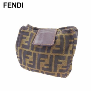 フェンディ ポーチ 化粧ポーチ レディース メンズ ズッカ FENDI 中古