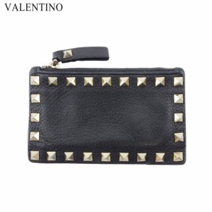 ヴァレンティノ コインケース カードケース パスケース レディース メンズ ロックスタッズ VALENTINO 中古