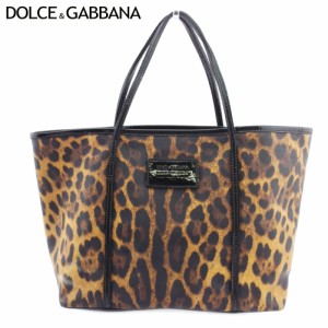 ドルチェ&ガッバーナ トートバッグ トート ハンド バッグ レディース メンズ ドルガバ レオパード ヒョウ DOLCE&GABBANA 中古