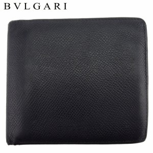 ブルガリ 二つ折り 財布 ミニ財布 メンズ クラシコ BVLGARI 中古