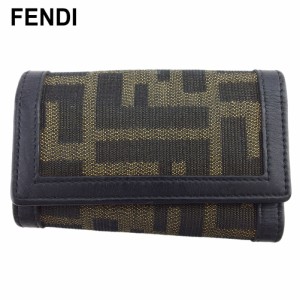 フェンディ キーケース 6連キーケース レディース メンズ ズッカ FENDI 中古