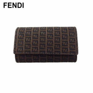 フェンディ キーケース 6連キーケース レディース メンズ 8AP002 ズッキーノ FENDI 中古