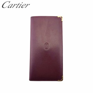 カルティエ 長札入れ 札入れ レディース メンズ マストライン Cartier 中古