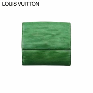 ルイ ヴィトン Wホック 財布 三つ折り レディース メンズ ポルトモネビエカルトクレディ M63484 エピ LOUIS VUITTON 中古