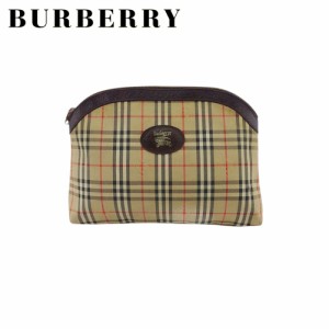 バーバリー ポーチ クラッチバッグ メンズ可 ノバチェック BURBERRY 中古