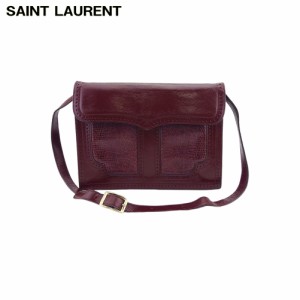 サンローラン 2WAY ショルダーバッグ クラッチ バッグ レディース パンチング SAINT LAURENT 中古