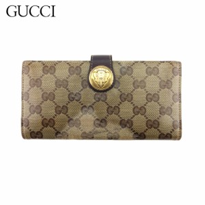 グッチ 長財布 Wホック 財布 レディース メンズ ヒステリア 190350 GGクリスタル GUCCI 中古