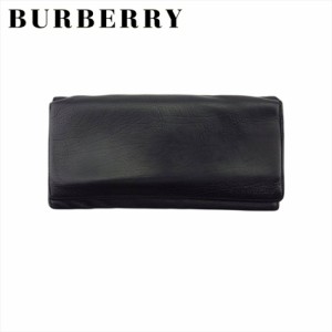 バーバリー 二つ折り 財布 長財布 メンズ可 BURBERRY 中古