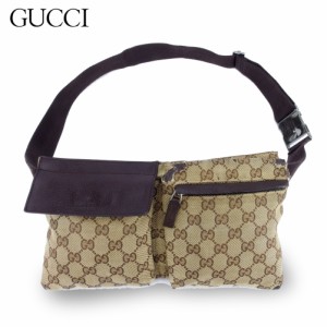 グッチ ウエストバッグ ウエストポーチ 28566 GGキャンバス GUCCI 中古の通販はau PAY マーケット - ブランドデポ