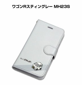 MKJP iPhoneケース スマホケース 手帳タイプ スズキ ワゴンRスティングレー MH23S 送料無料