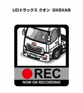 MKJP ドラレコステッカー 2枚入り 外車 UDトラックス クオン GK6XAB 送料無料