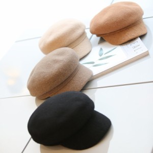 レディース 帽子 キャスケット シンプル ふわふわ キャップ 全4カラー 大人可愛い ママコーデ ママファッション 韓国