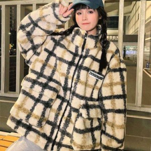 極美品□定価￥121,000　コーチ　レザー使用　チェック柄/無地　リバーシブル　WZIP　スイングトップ/ブルゾンジャケット　46　正規品