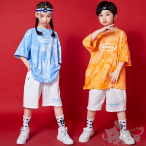 キッズダンス衣装 男の子 女の子 セットアップ発表会 hiphop 演出服 おしゃれ 110-180cm