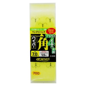 オーナー(OWNER) ワンデイパック 一角ハイパーフロロ 4本錨 針7.0号-ハリス1.5号 36348