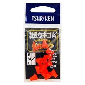 釣研(Tsuriken) 潮受ウキゴム 徳用パック M オレンジ ネコポス(メール便)対象商品