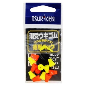 釣研(Tsuriken) 潮受ウキゴム 徳用パック M ミックス ネコポス(メール便)対象商品