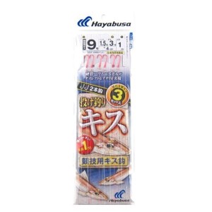 投げキス天秤式 競技用キス 2本鈎 NT664 針9号-ハリス1.5号-幹糸3号 ネコポス(メール便)対象商品