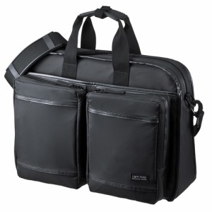 撥水＆軽量 3WAY ノートパソコンバッグ 15.6インチ対応 [BAG-LW10BK]