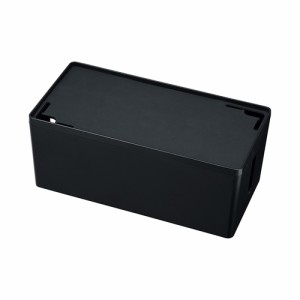 ケーブル 電源タップ 収納ボックス Mサイズ ブラック [CB-BOXP2BKN2]