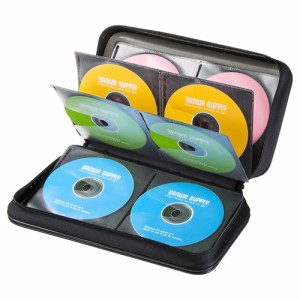CD DVD セミハード ファイルケース 96枚収納 ブラック [FCD-WL96BK]