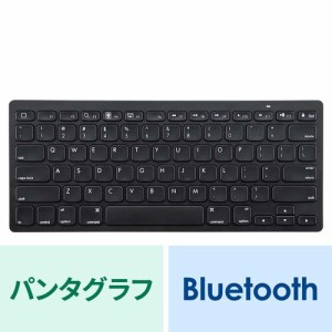 小型 Bluetoothキーボード iPhone iPad iOSデバイス向け 英字配列 ワイヤレスキーボード 単4電池×2 ブラック[SKB-BT25BK]